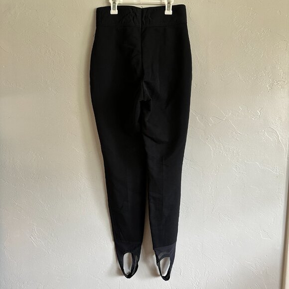 Schoeller Women's Black Swimfans Wool‎ Blend Stirrup Ski Pants Size 10 - Picture 7 of 10